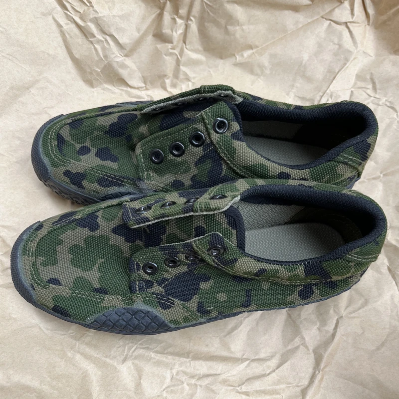 解放鞋男工地耐磨干活劳保工作胶球鞋防滑高帮女款学生军训迷彩鞋