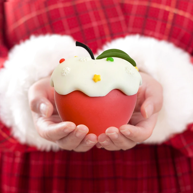 新款雪顶巧克力苹果模具硅胶烘焙慕斯立体巧克力蛋糕圣诞节平安果