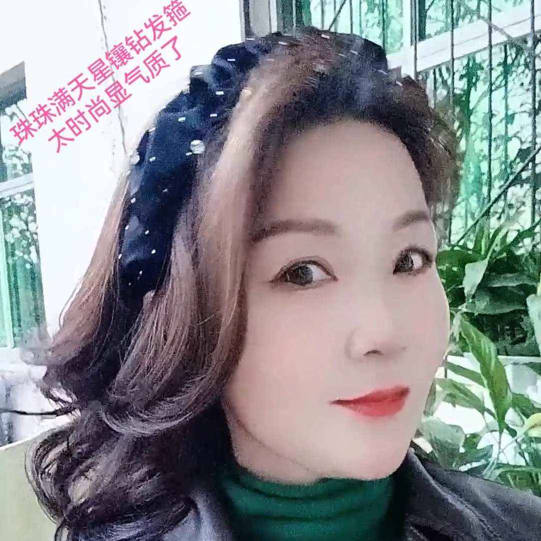 直播链接,各种高端精致韩版高颅顶发饰时尚简约缎面雪纺纯色法式