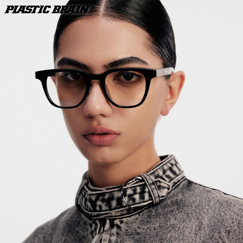 【王栎鑫同款】PLASTIC BRAIN 塑料脑袋高清防蓝光平光镜近视眼镜