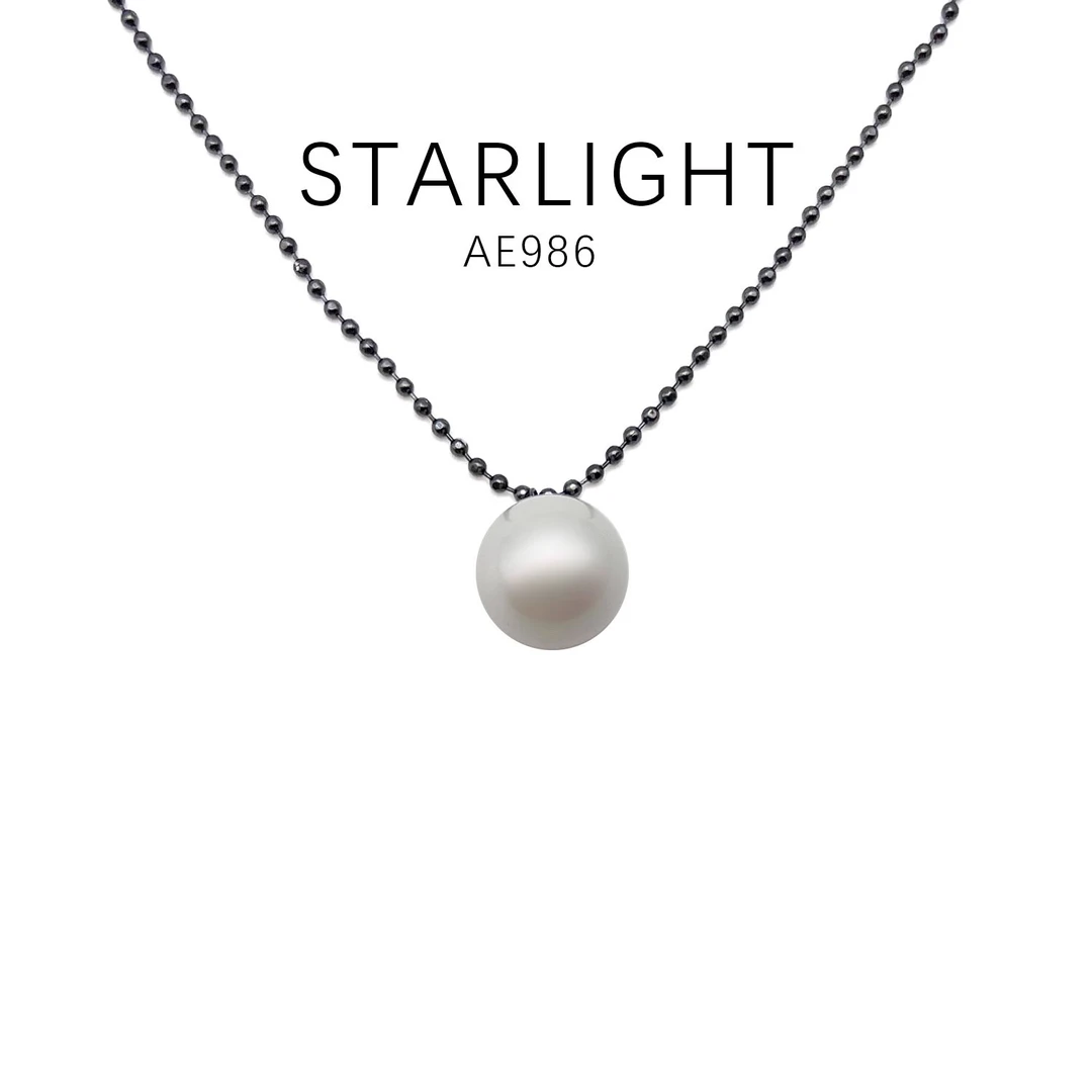 铜合金项链 经典款优雅气质百搭轻奢项链【白色18mm】~AE986