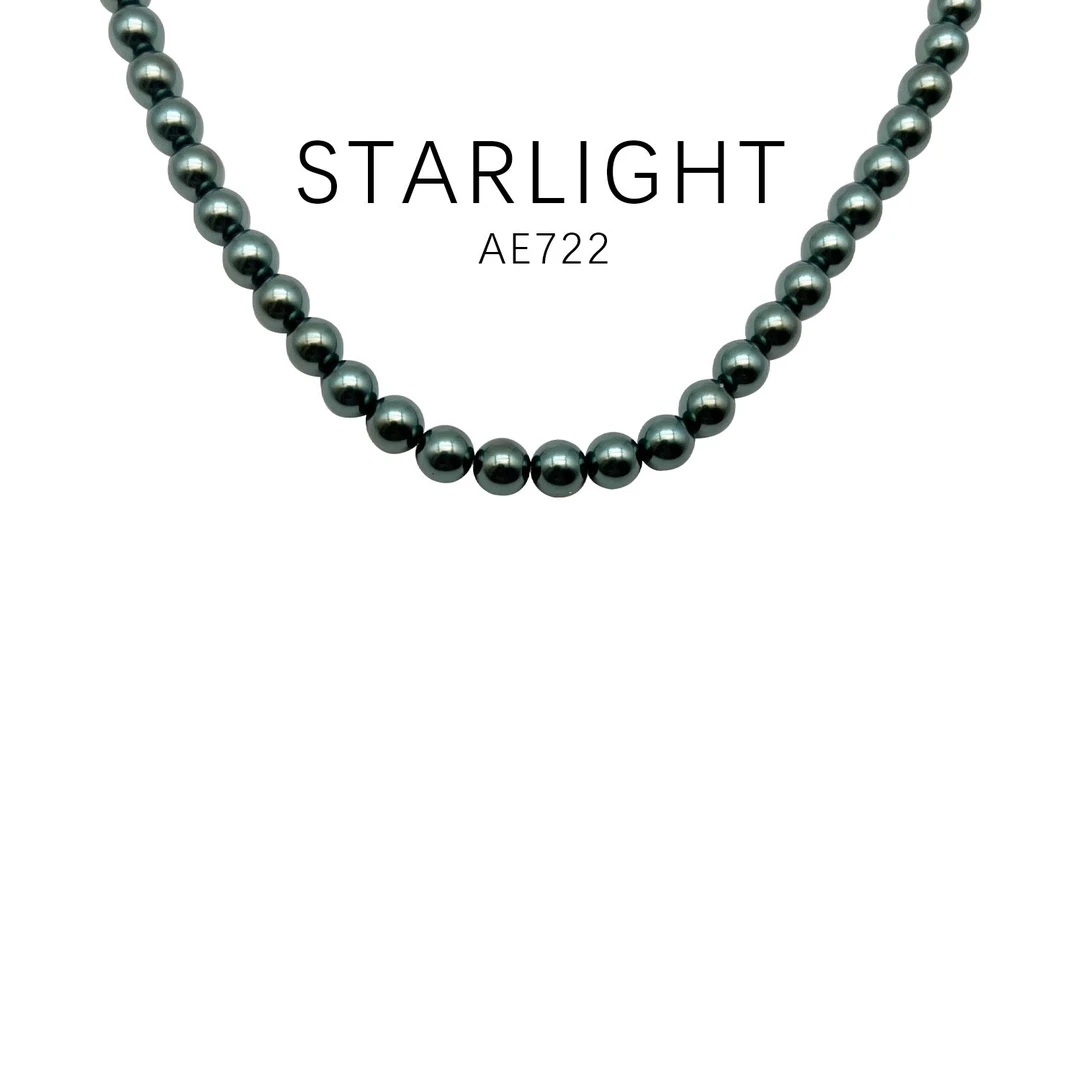 铜合金项链 经典款优雅气质百搭轻奢项链（8mm孔雀绿）~AE722