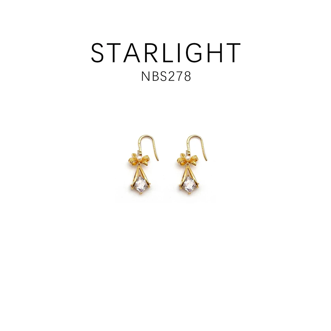 铜合金耳饰 设计款优雅时尚轻奢百搭耳饰~NBS278