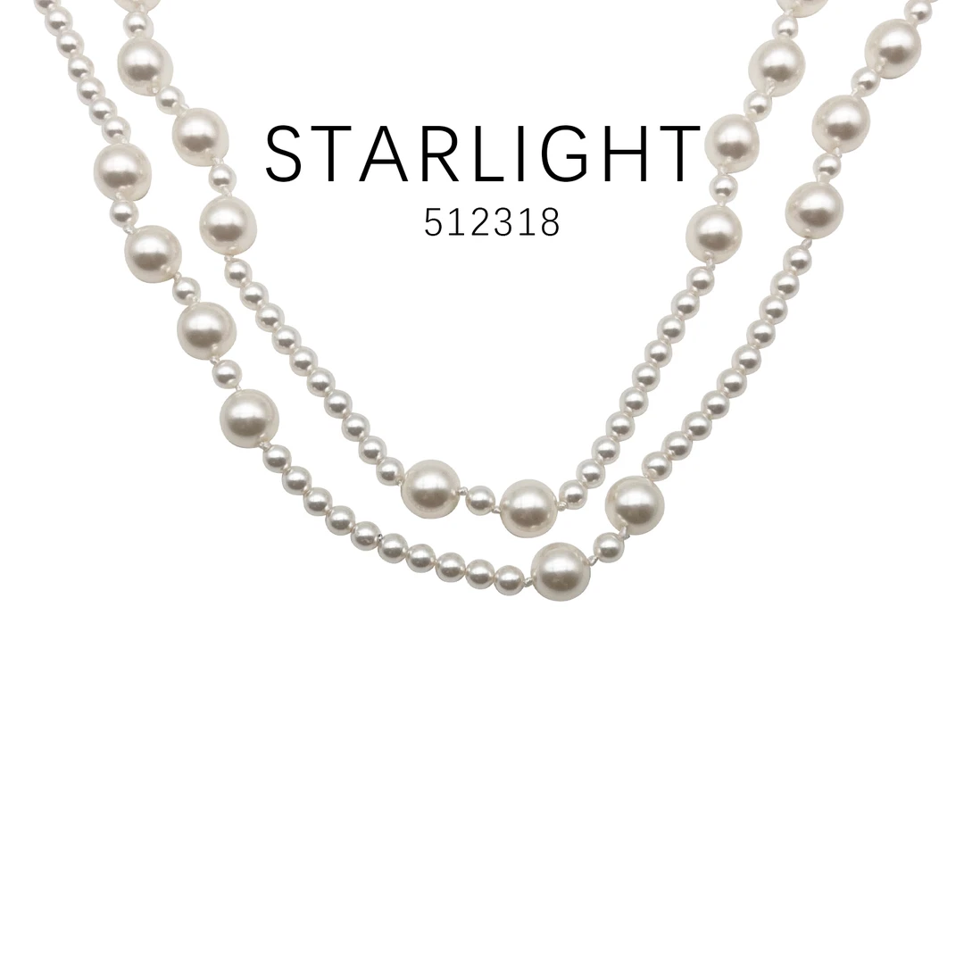 铜合金项链 经典款优雅时尚百搭项链(大10mm小5mm)~512318