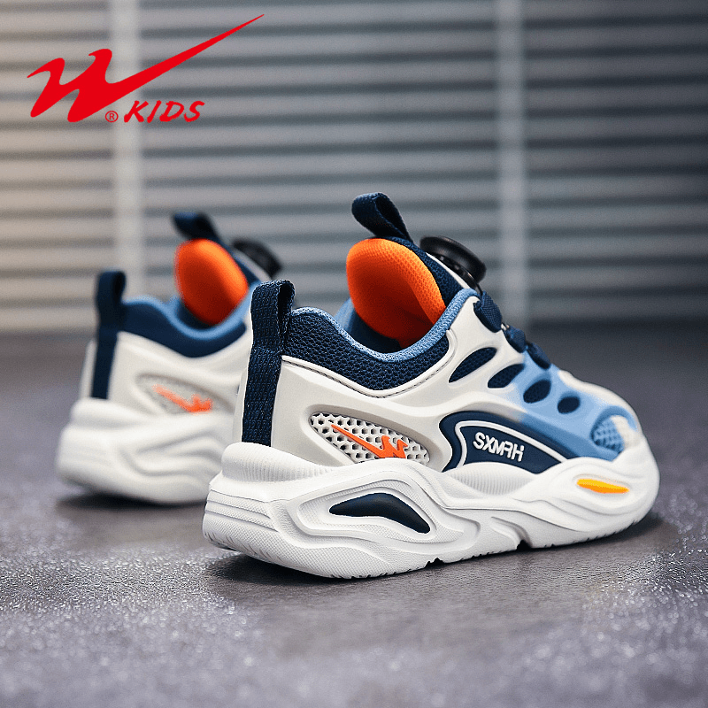 双星男童运动鞋春秋季新款网面透气儿童鞋子中大童6-12岁学生潮鞋