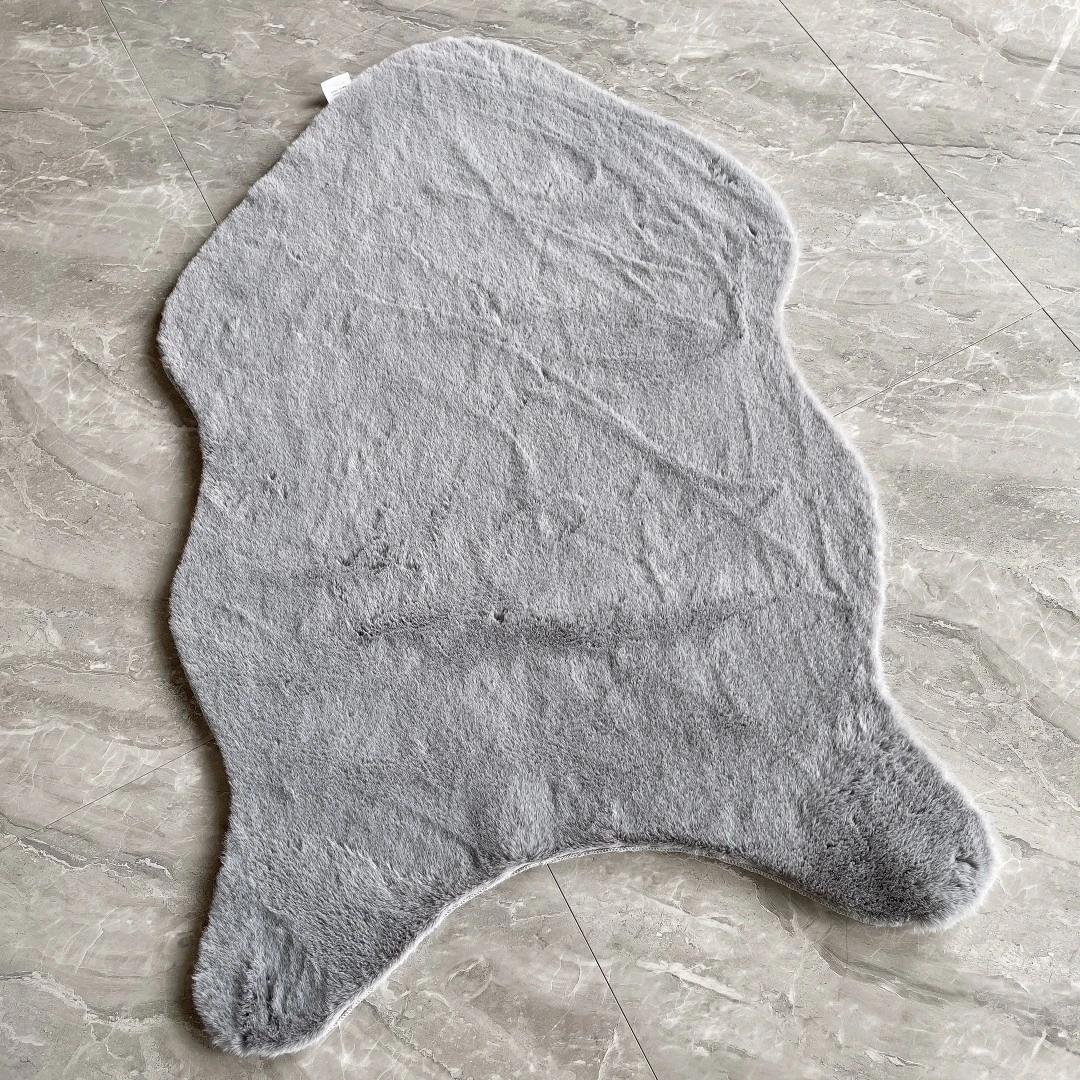 仿兔绒【纯色异形装饰】三色可选卧室床边衣帽间飘窗毯