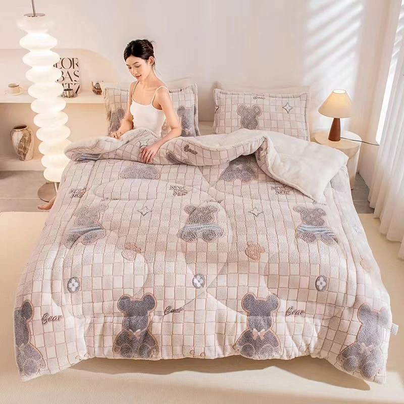 2024新款雪花绒秋冬被-布偶熊