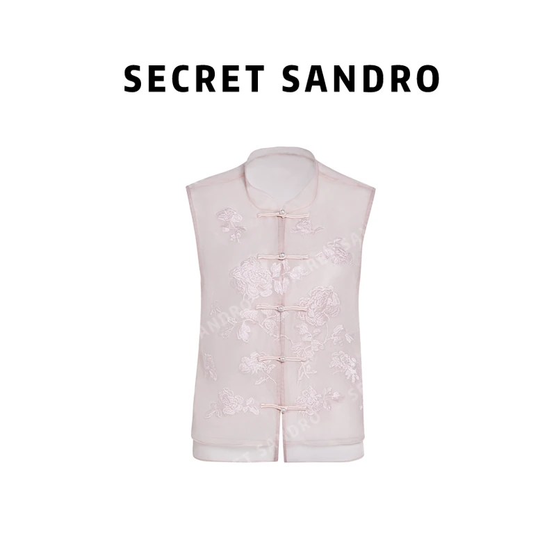 【漂亮姐姐】Secret Sandro 鸥纪儿 新中式盘扣马甲 G54295006R