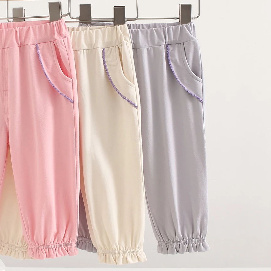 儿童夏季薄裤子棉+莫代尔防蚊裤 50113