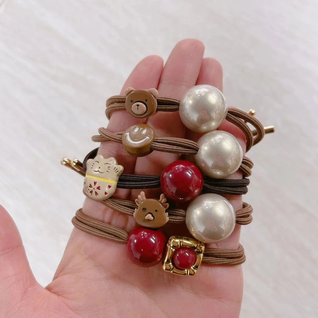 女小熊扎头皮筋头绳发圈发饰