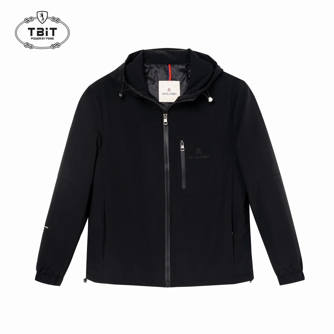 【TBIT】新款高端男士潮流百搭个性连帽夹克