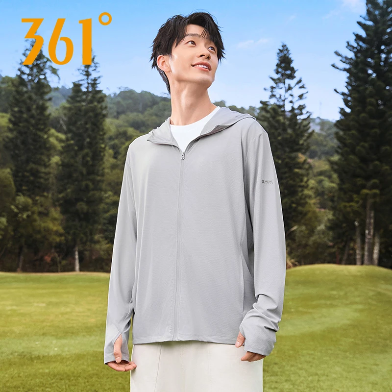 361°男士2025春夏季新款轻薄舒适冰丝外套防紫外线透气防晒外套