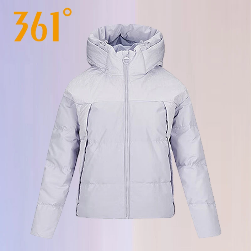 361羽绒服女2023冬季新款短款鸭绒宽松加厚保暖防风连帽运动外套