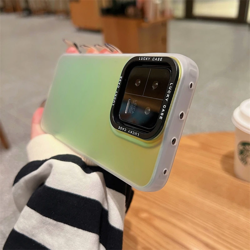 新款潮牌镭射渐变小米13手机壳11ultra硅胶10防摔12pro网红高级感