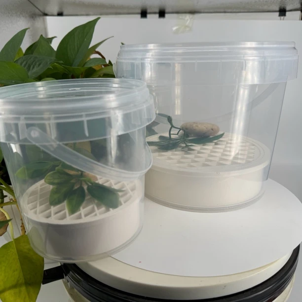 DIY发色盒透明奶茶桶自制饲养盒育苗神器病龟治疗盒奶茶桶养龟苗