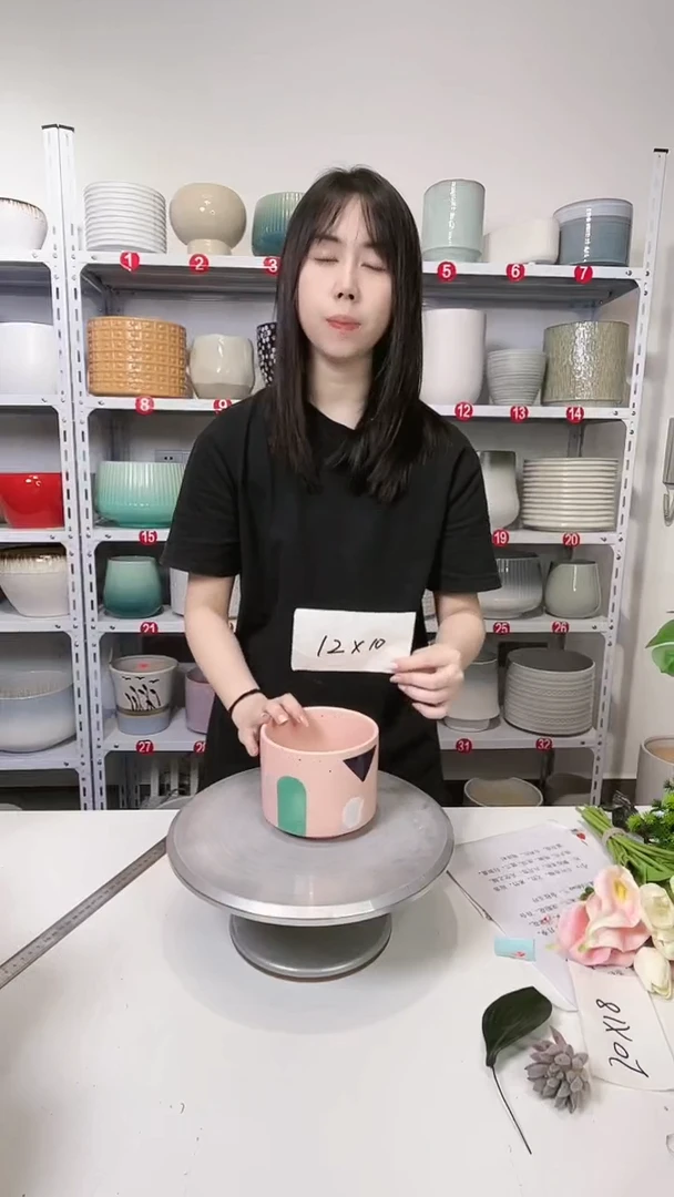 【闪购商品】陶瓷20CM以下冰粉斑点12*10（瑕疵）