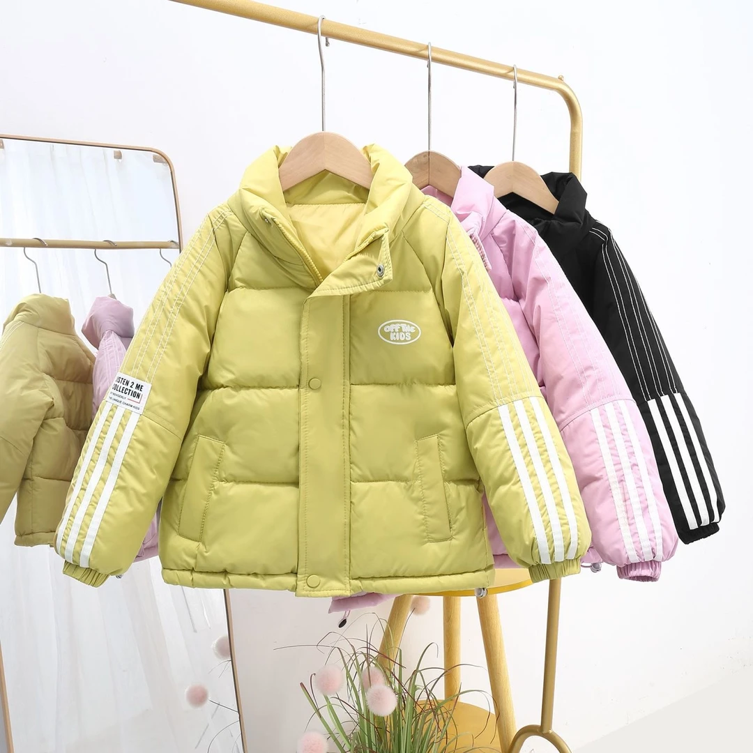 女童短款羽绒服冬装2024新款男童宝宝加厚保暖儿童冬季外套