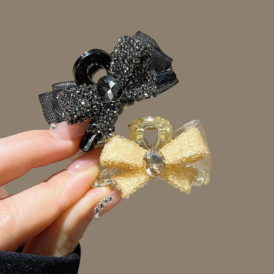 AB面小号蝴蝶结刘海夹女侧边碎发固定发夹公主头抓夹