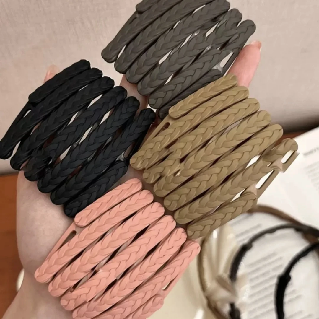 2024新款麦穗纹路可折叠伸缩发箍女旅行便携带洗脸短发百搭头箍