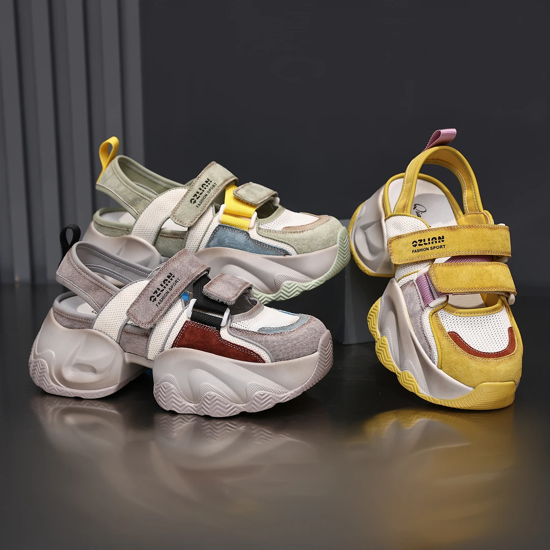 千之恋断码现货增高6CM2024夏季网面高能感休闲百搭潮流女鞋9876