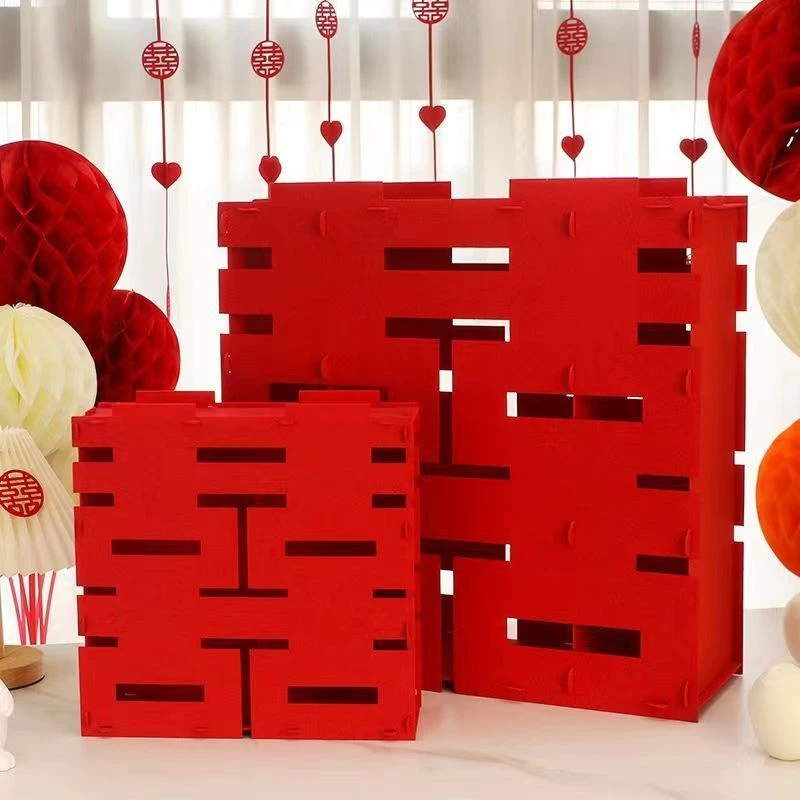 结婚礼立体喜字摆件婚房布置双囍贴新房卧室客厅婚庆用品大全