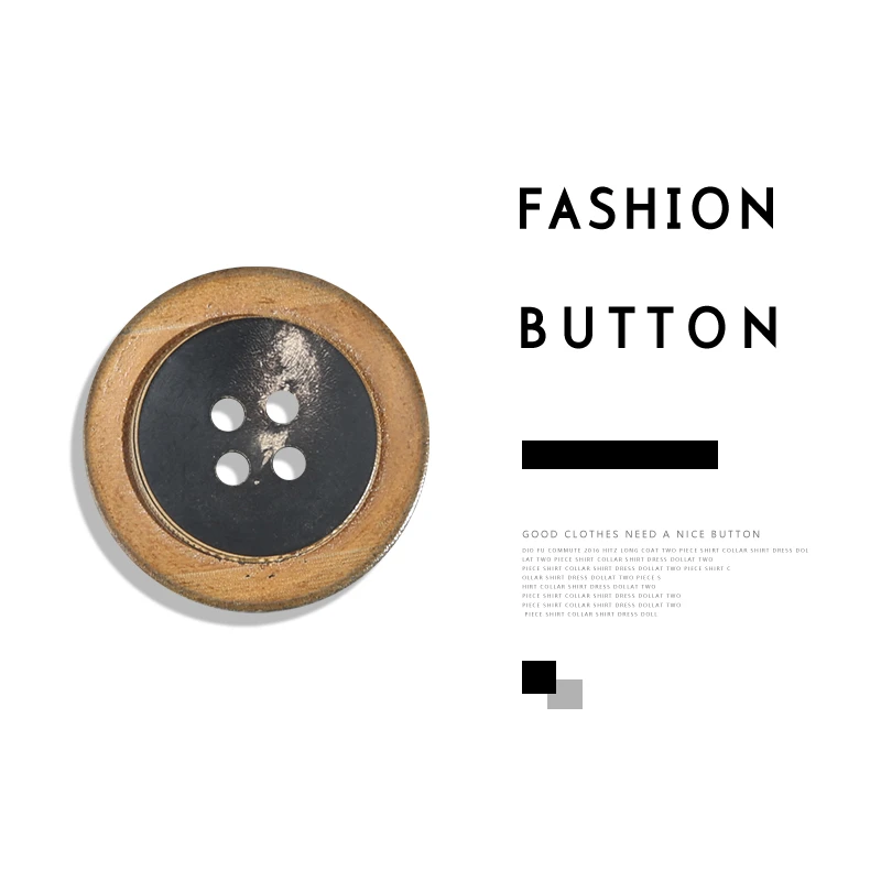 复古仿旧真牛角扣子圆形百搭衣服外套毛衣纽扣西装西服大衣钮扣小