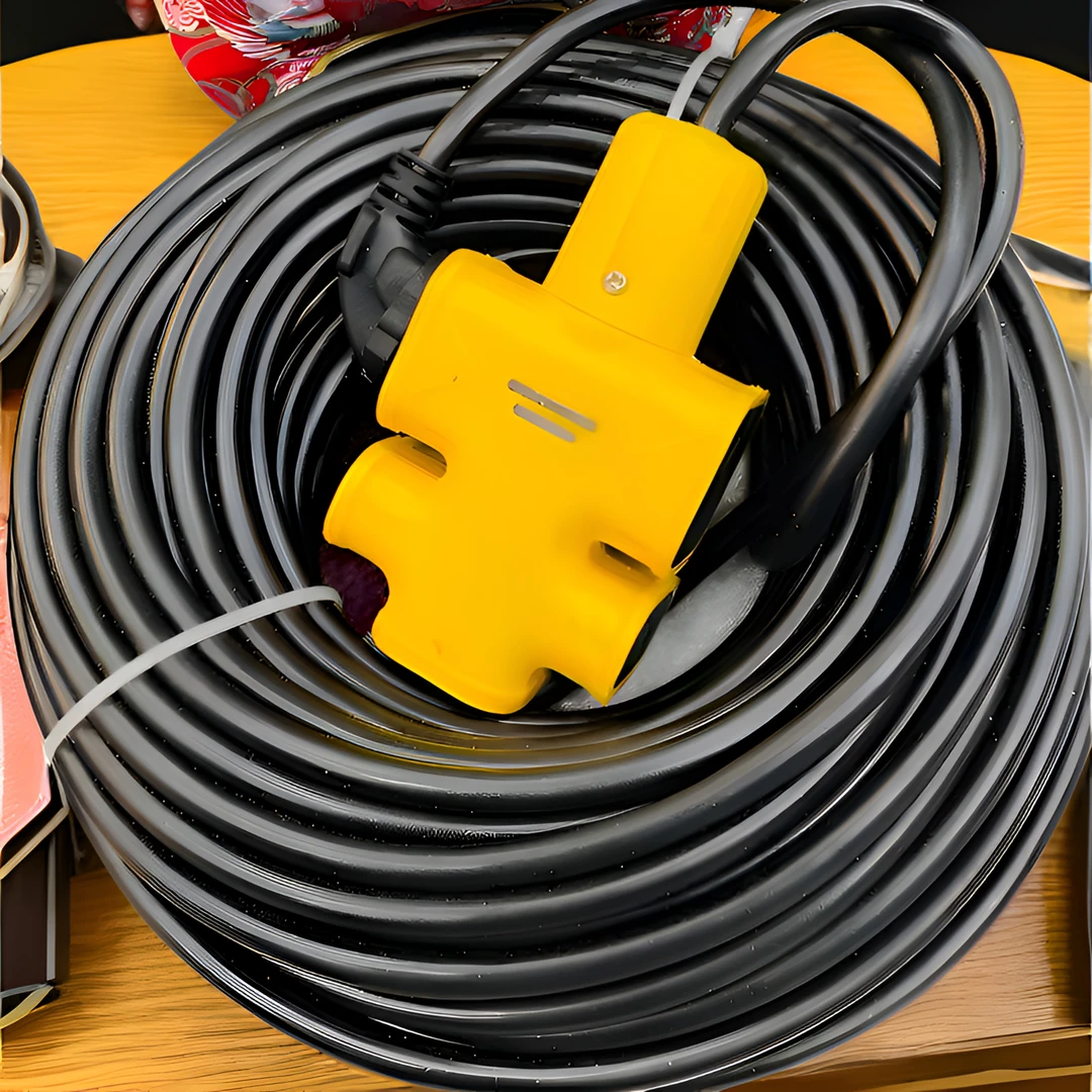 电线带插座2芯2.5/4平方户外专用30米电缆线插线板防晒排插座家用