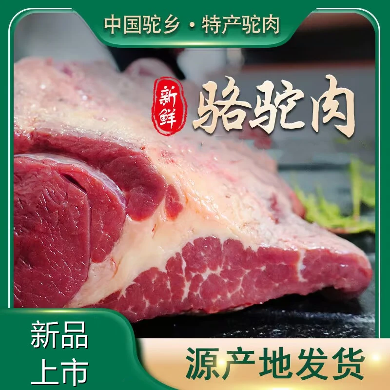 阿拉善正宗双峰驼骆驼肉新鲜驼肉驼峰肉驼掌生肉速冻3-10斤