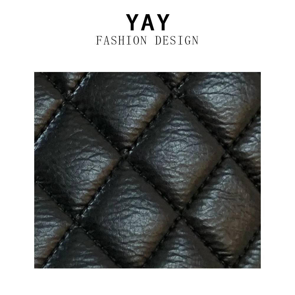 YAY  真皮高定手提单肩斜挎包8522-黑色