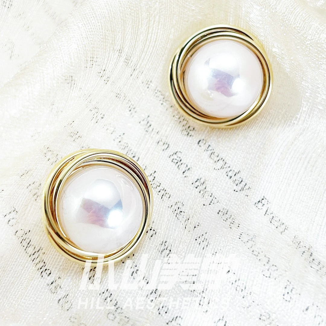 铜合金耳饰 A233手工气质轻奢时尚百搭复古法式