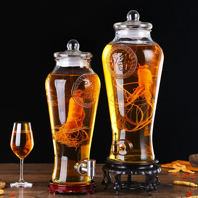 泡酒专用玻璃瓶福宝款加厚泡酒坛家用酒坛子