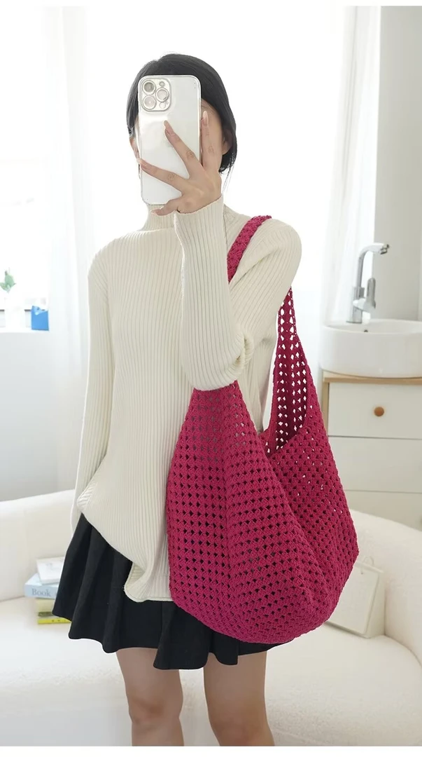 1mm空心棉线钩包圆股线棉麻线纯棉编织手工diy材料车坐垫帽子