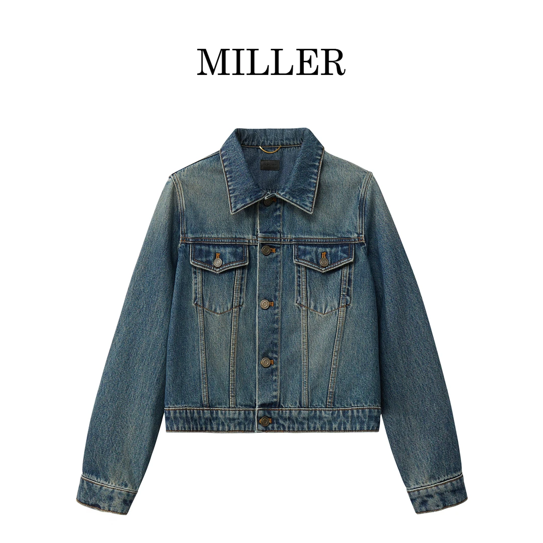 MILLER [惊鸿]短款休闲百搭设计师牛仔外套-5078