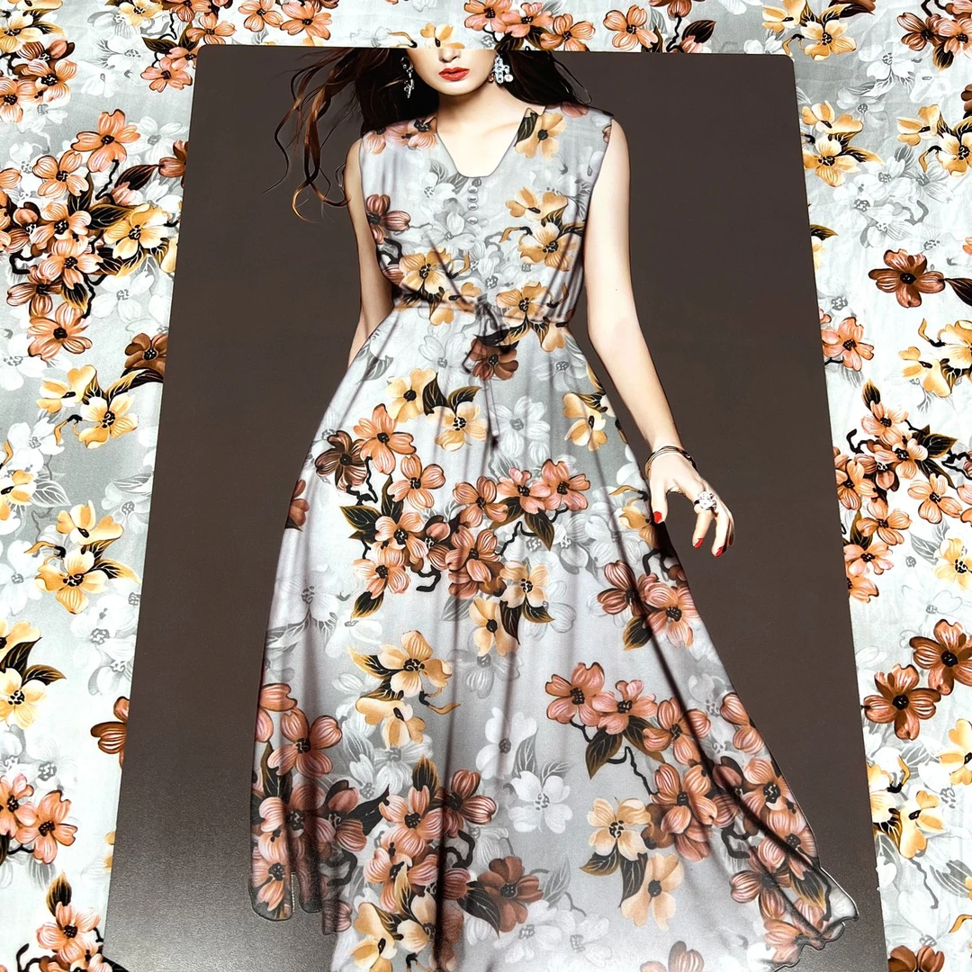 棉绸面料人造棉布料花瓣轻薄透气凉感顺滑用于连衣裙旗袍裙子