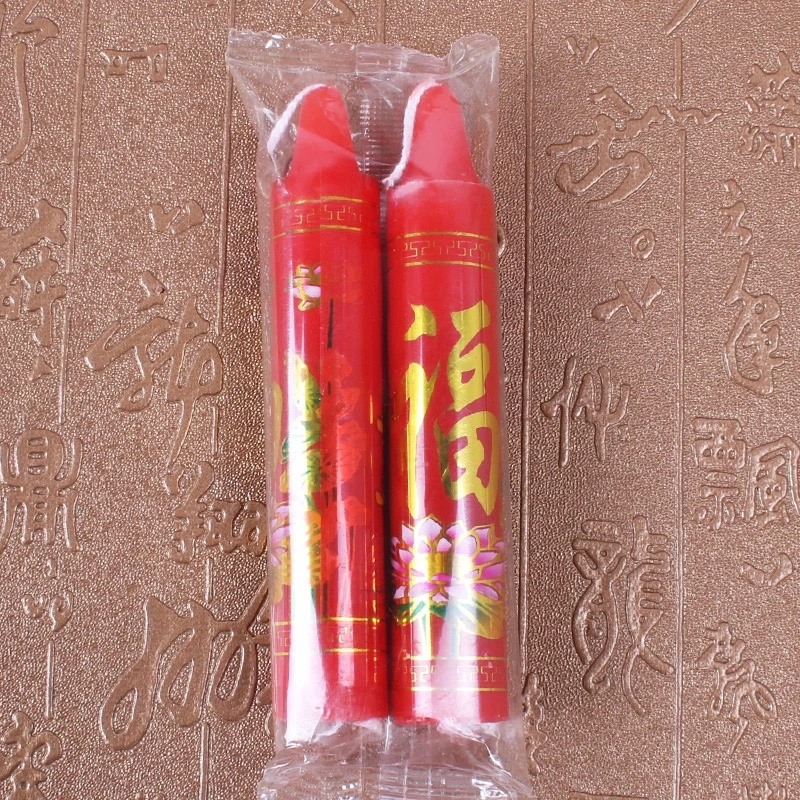 福字红烛室内家用照明喜庆酥油防风蜡烛结婚加粗