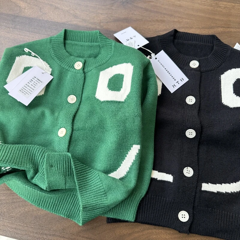 儿童开衫毛衣针织衫时尚圆领秋冬上衣