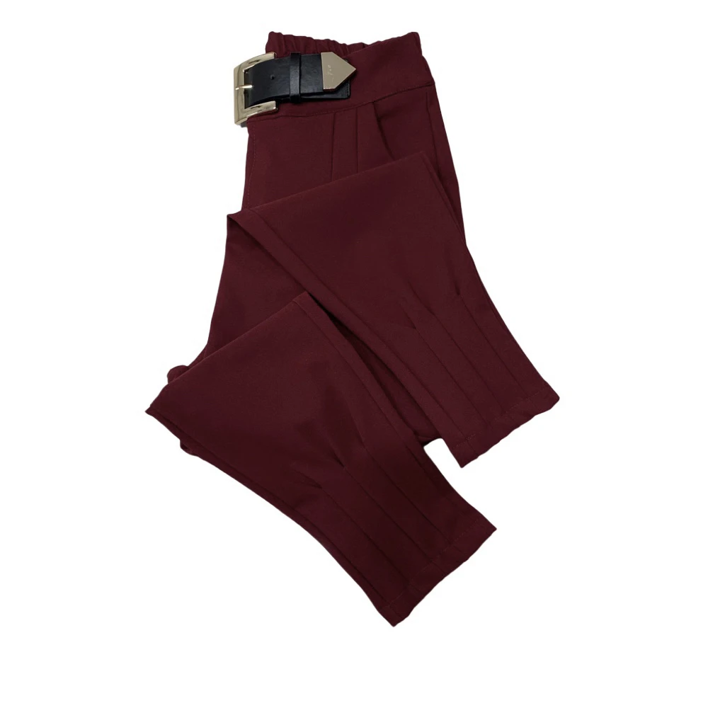 DX820春秋新款半松紧腰四面弹力哈伦马丁裤靴裤（裤长94cm左右）