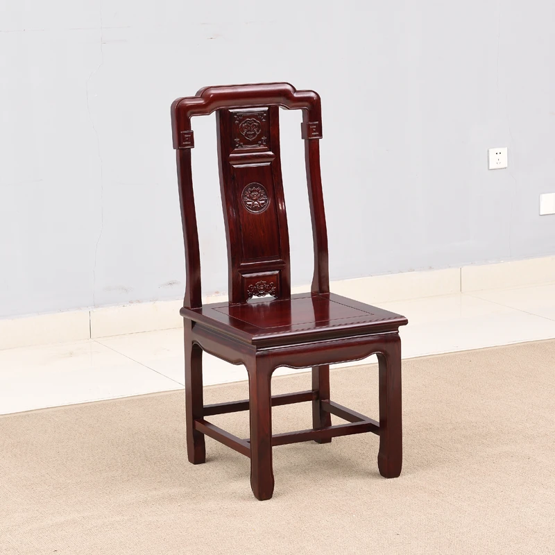 实木餐椅中式客厅餐厅椅子非洲酸枝木榫卯古典家具国色招财新中式