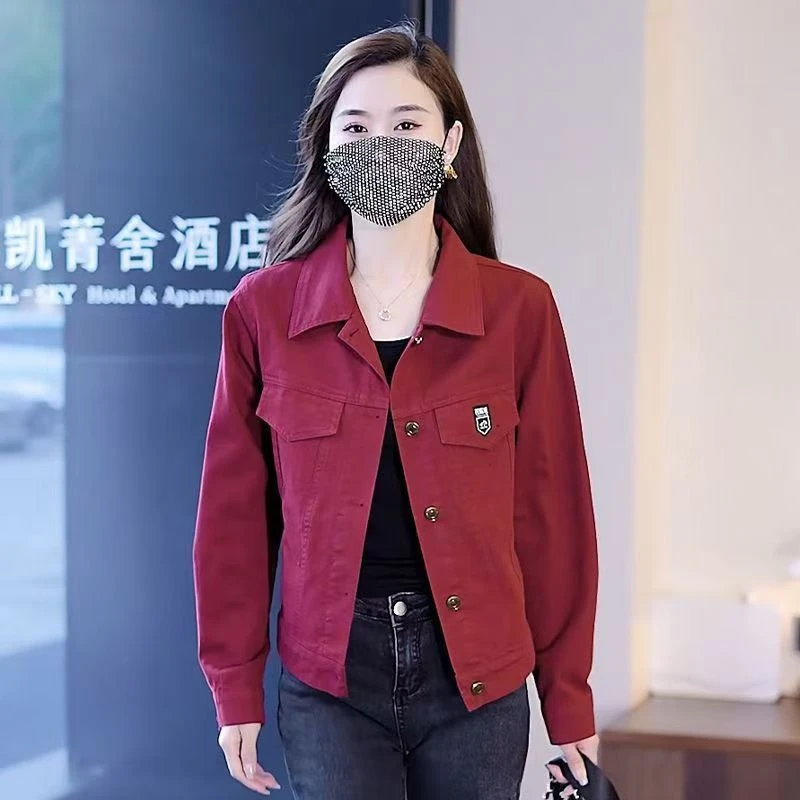 2024秋季新款时尚潮流磨毛短外套女洋气上衣休闲气质百搭显瘦夹克