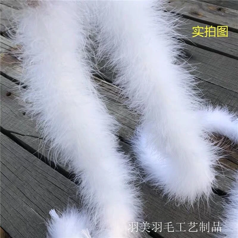 加厚羽毛条加长加密火鸡羽毛条鸵鸟毛婚庆装饰舞台皮草服装辅料nu