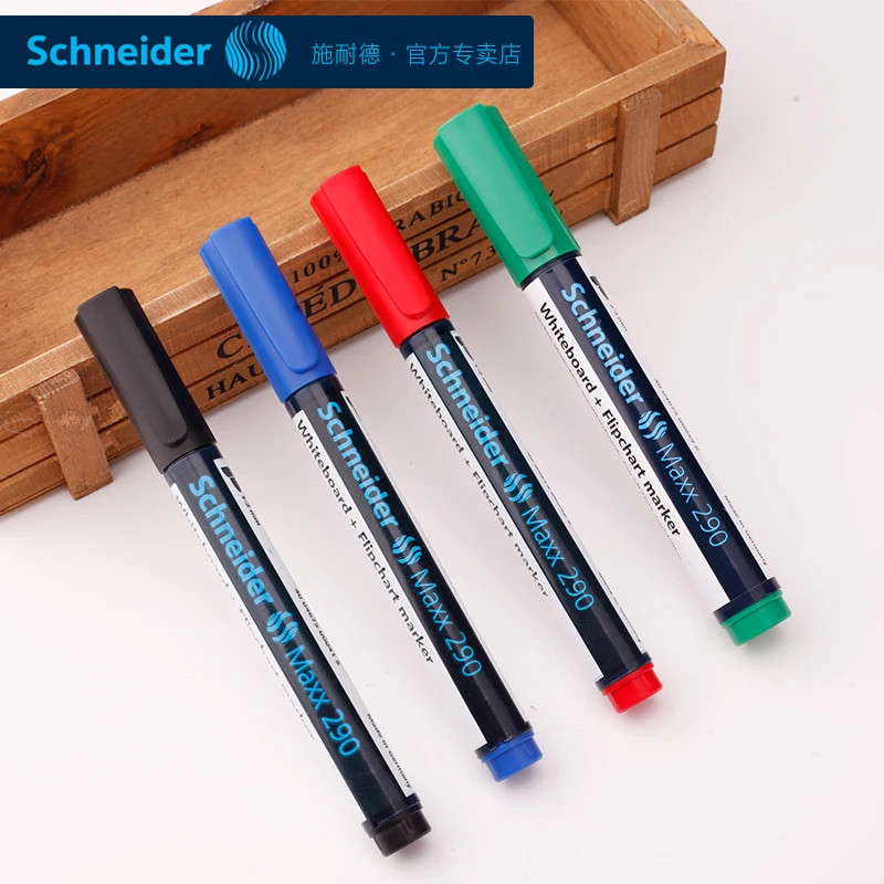 SCHNEIDER/施耐德Maxx290白板笔记号笔子弹头环保绘画笔