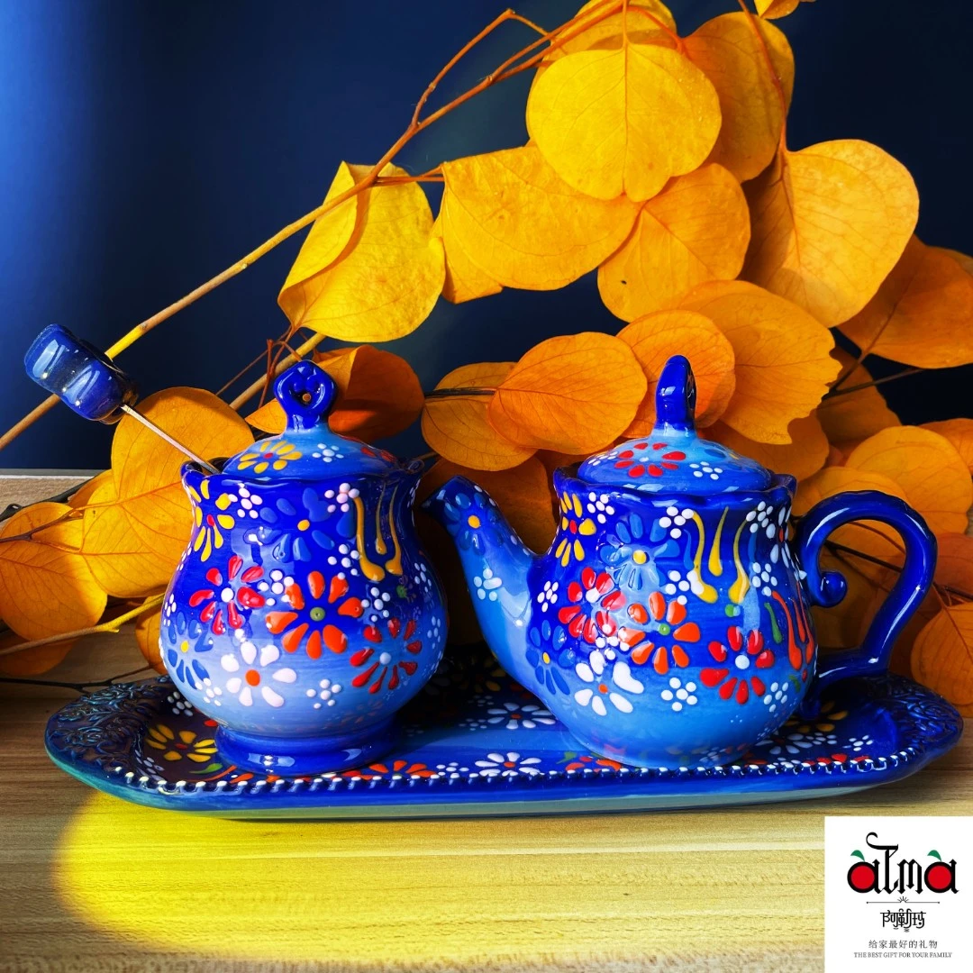 【菲娅专属】阿勒玛 【辣子罐醋壶】手绘调料罐套3装醋罐辣子罐轻奢