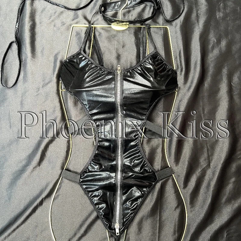 性感睡裙塑身网衣睡衣连体镂空家居服套装