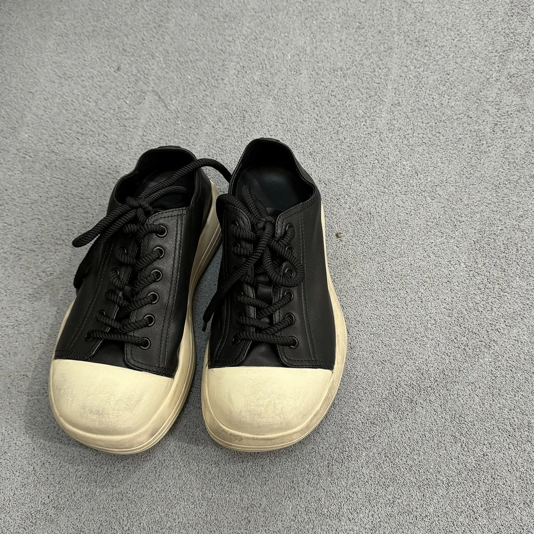 TOLDROUE/设计师丑萌大头鞋可爱圆头四季系带休闲鞋2368