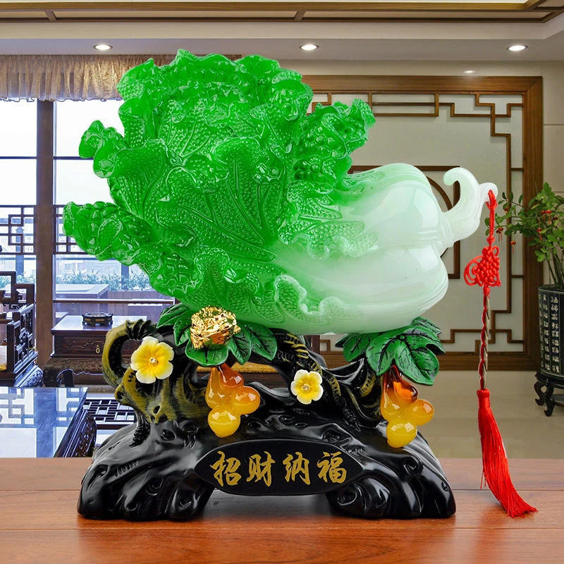 百搭福白菜家里入户玄关电视柜酒柜装饰品客厅摆件家居饰品工艺品