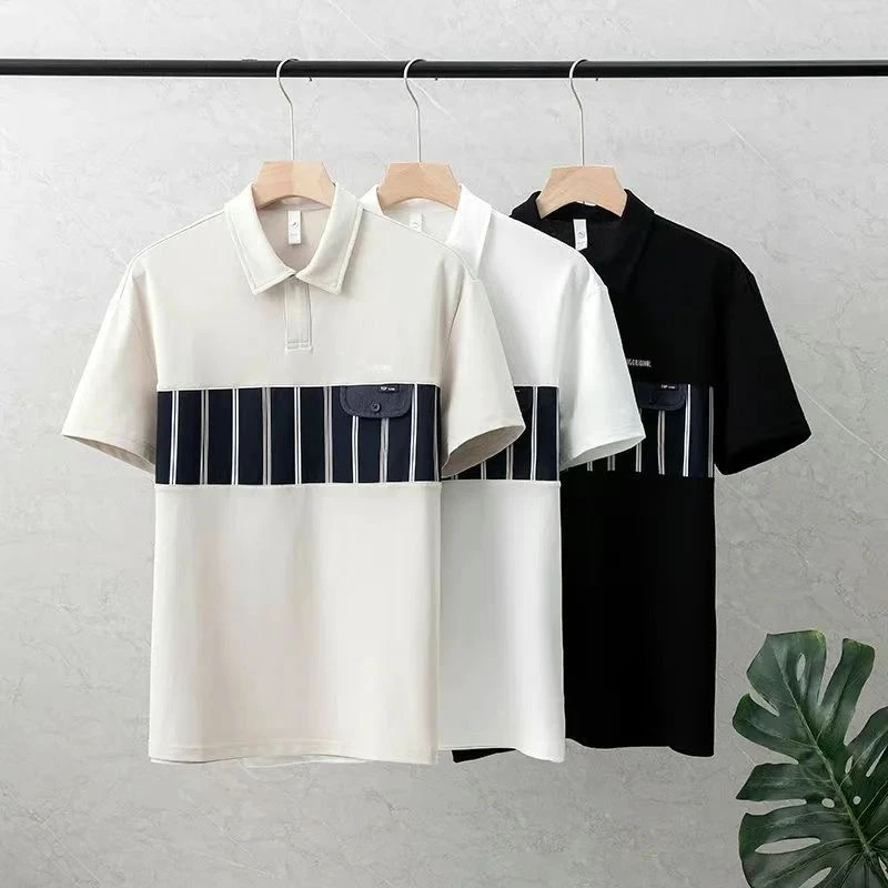 一动一服饰 男士翻领翻领微阔POLO衫