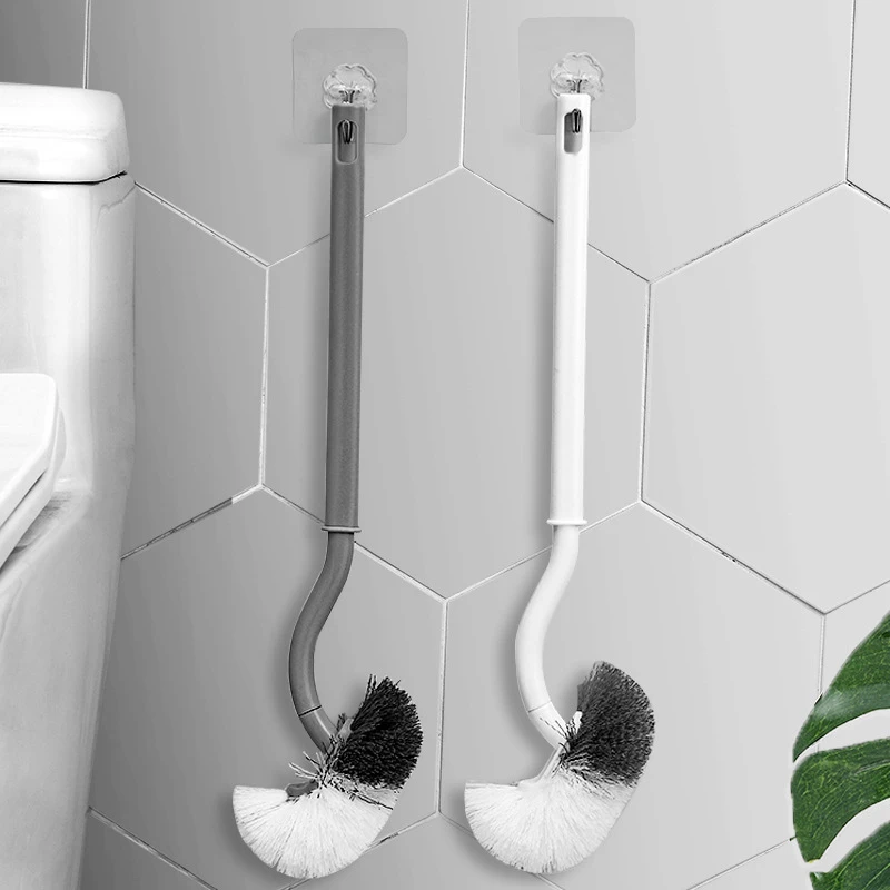 马桶刷神器360度蹲厕刷日式厕所刷洁厕无死角清洁刷卫生间S形弯头