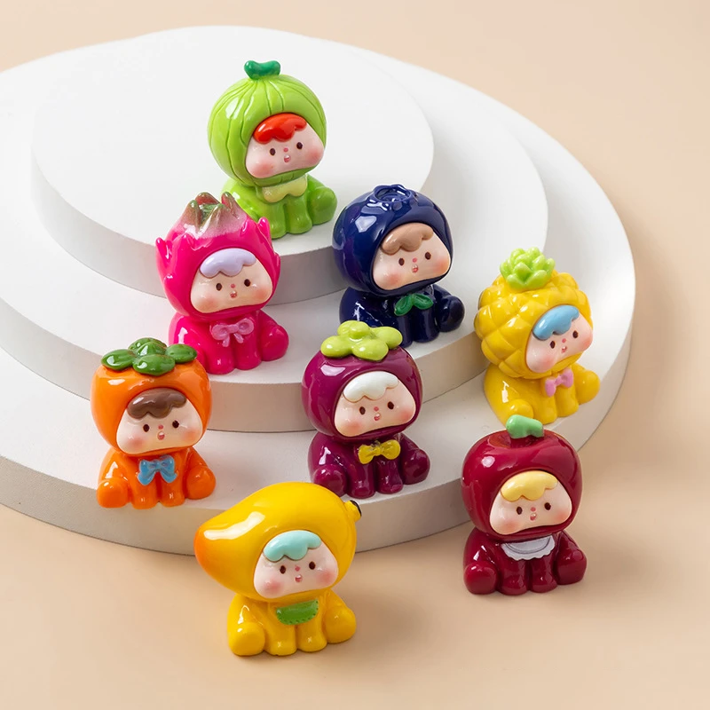 【直播拆】四代水果崽崽萌粒可爱网红治愈系卧室车载摆件学生摆件