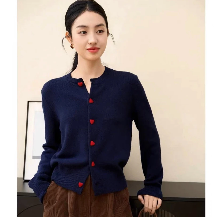 【002-100集合链接】长袖针织开衫毛衣外套秋冬百搭减龄新款女上衣
