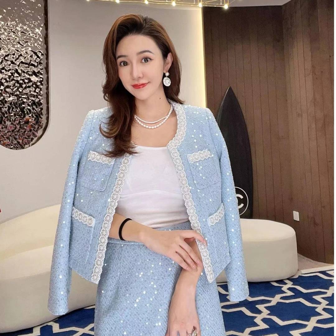 【MIA.G】加棉冰雪之原小香风重工外套                  XY616